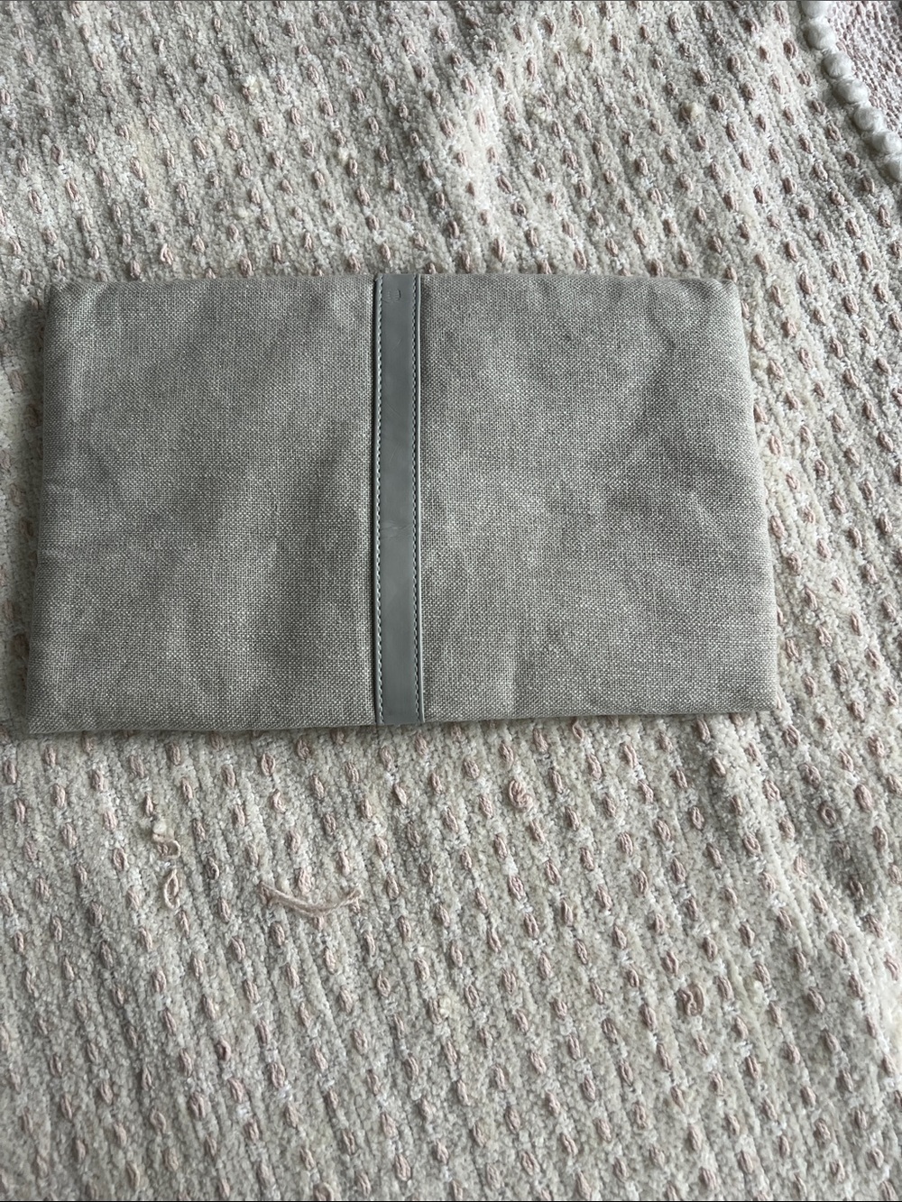 Dior Canvas Envelope Cosmetic Pouch with Ribbon Detail - Picture 2 of 5
